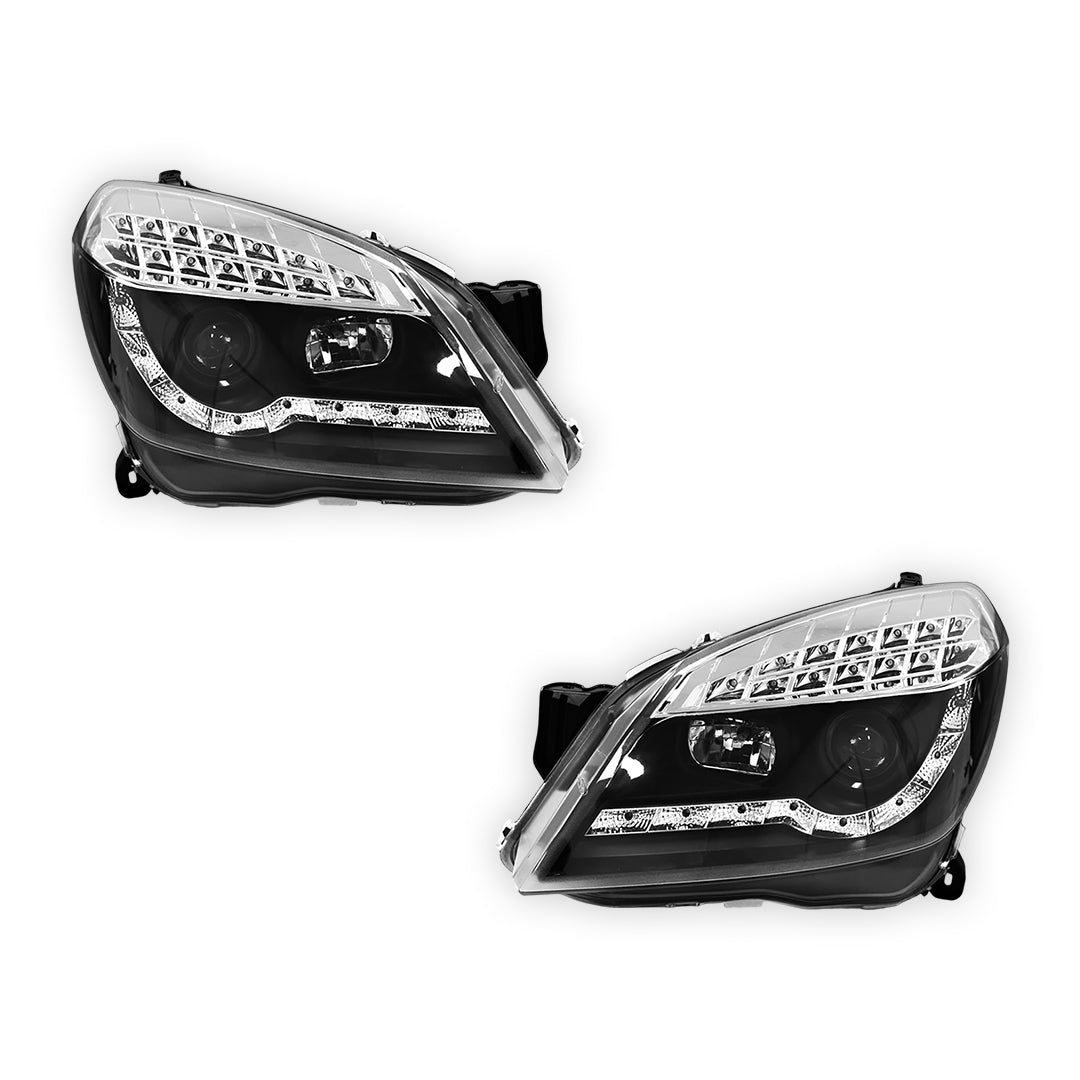 Holden Astra AH (2004 - 2012) LED DRL Projector Headlights LH + RH