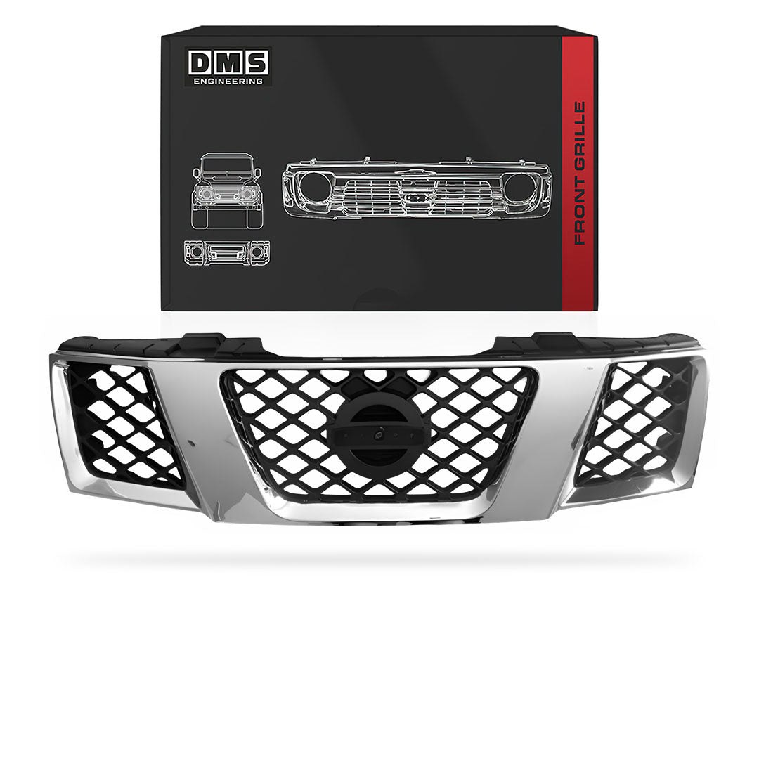 Nissan Navara D40 (2005 - 2010) Genuine Black / Chrome Grille