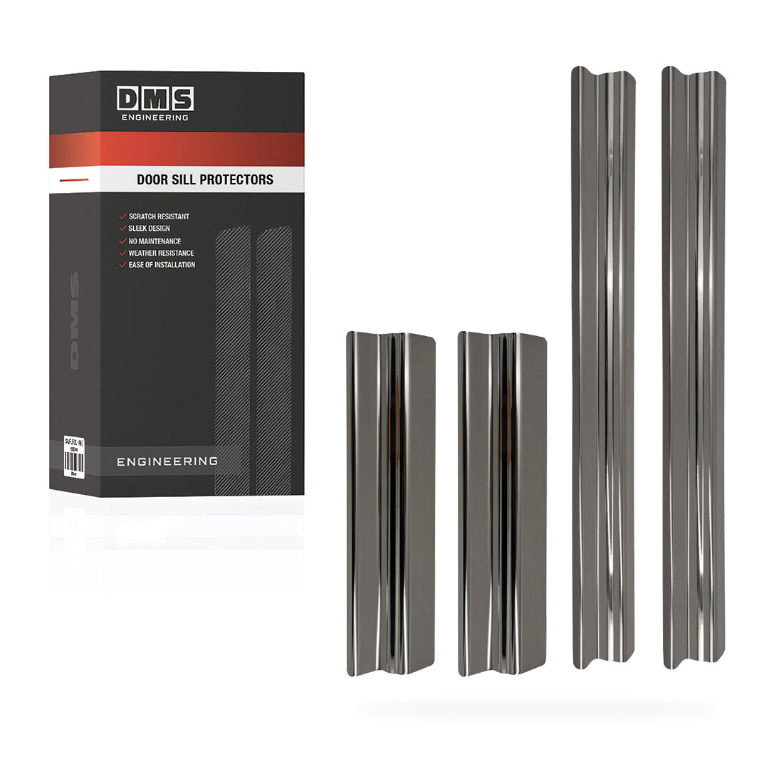 Isuzu D-Max RT (2012 - 2020) Stainless Steel Door Sill Anti-Scratch Scuff Protectors Complete Set