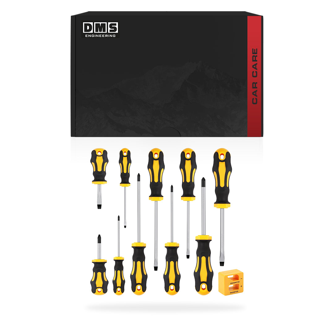 Phillips and Flat Head Magnetic Screwdriver Set + Magnetizer