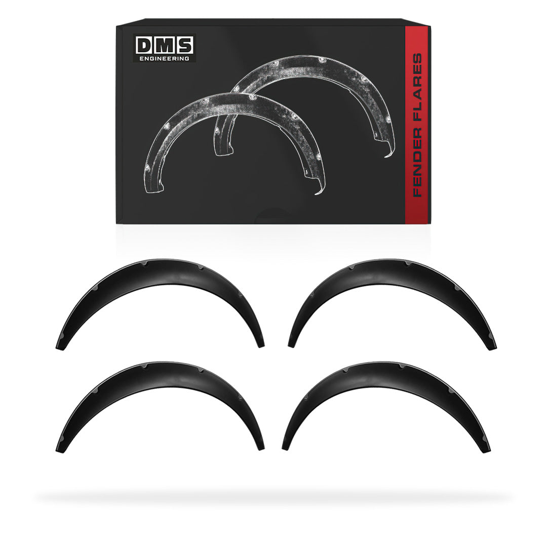 Nissan Navara D22 / D23 / D40 (1997 - 2025) 4.5" Black Guard Flares