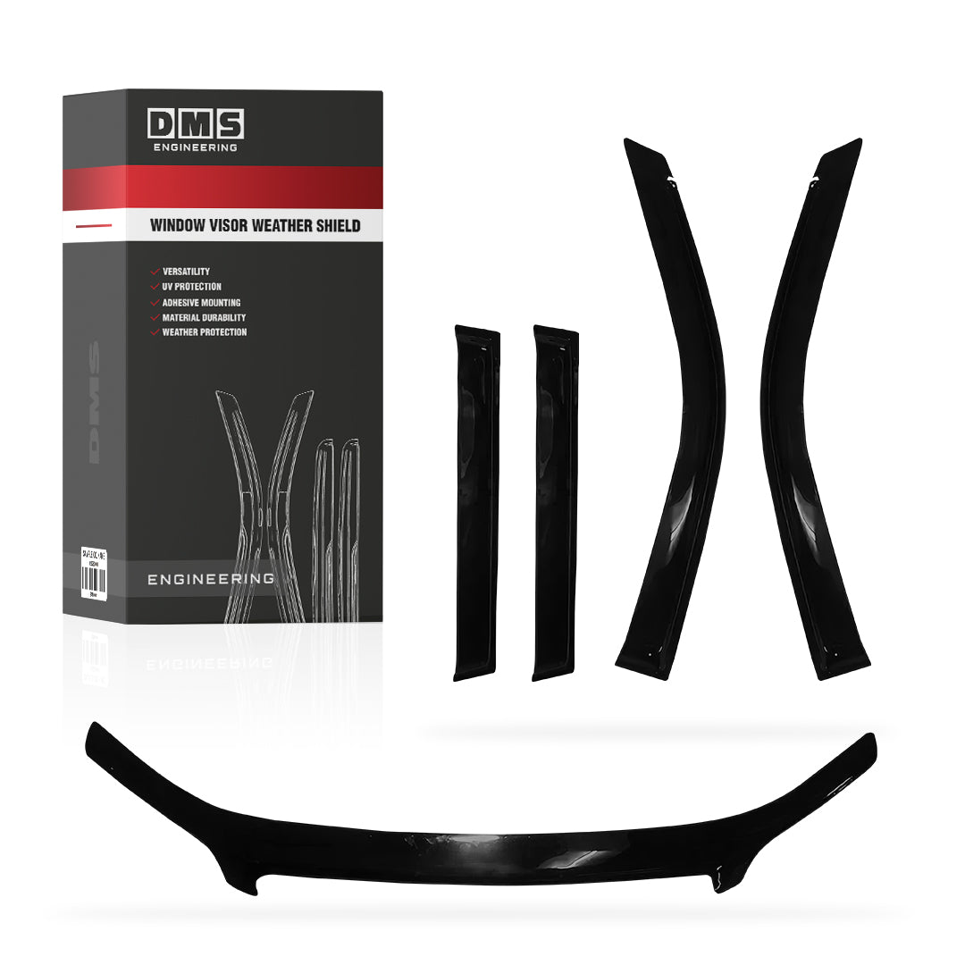 Toyota LandCruiser Prado 150 Series (2010 - 2013) Bonnet Protector Guard + Window Visors