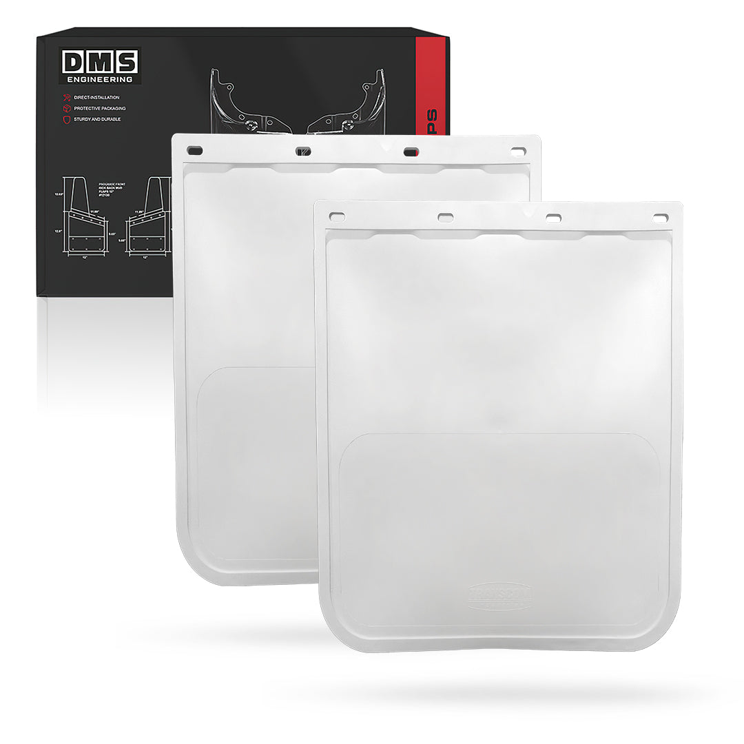 Universal Heavy Duty Truck White Mud Flaps