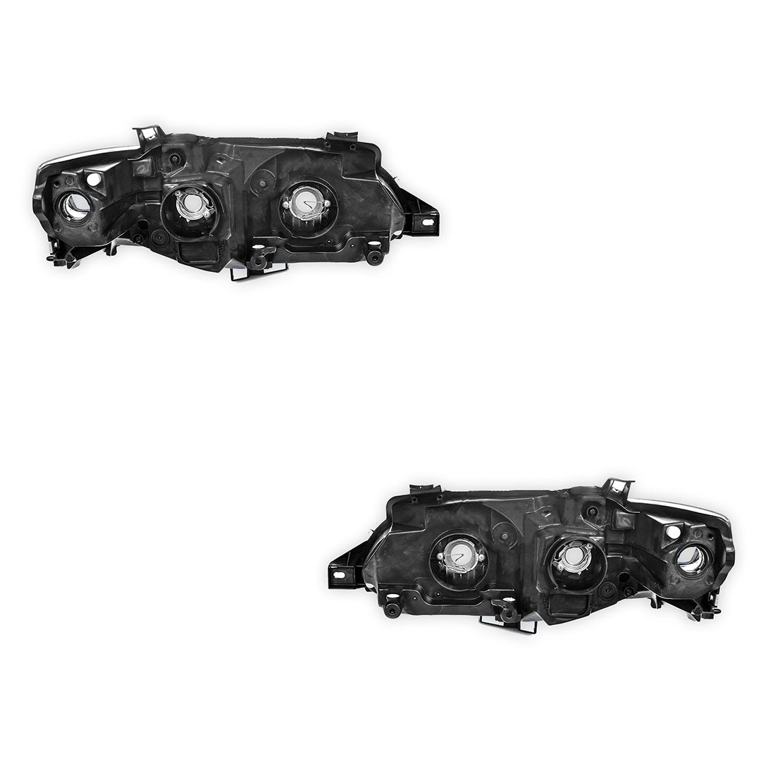 Ford Falcon FG Series 1 & 2 (2008 - 2014) Black OEM Style Headlights LH + RH