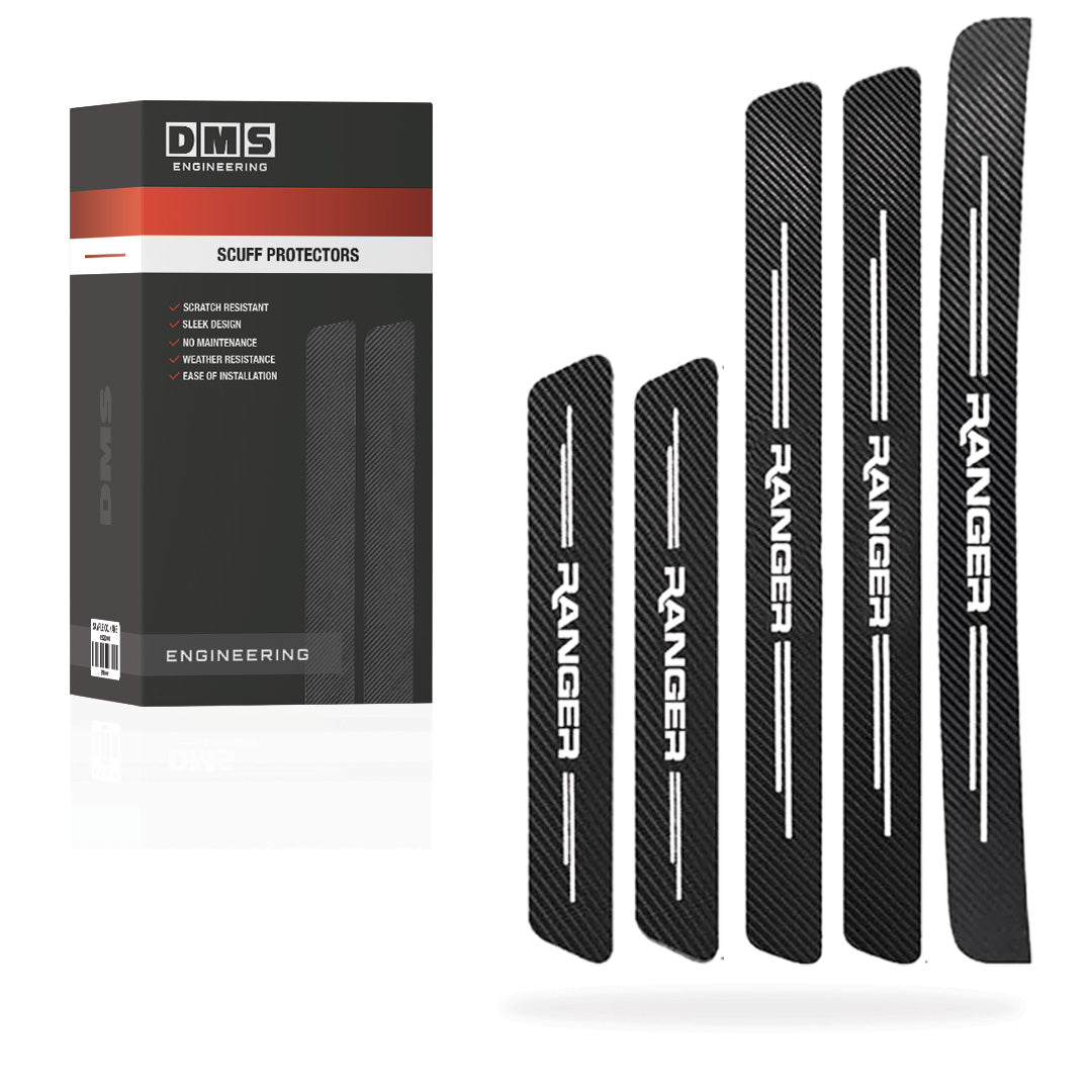 Ford Ranger Door Sill Anti-Scratch Scuff Protectors Complete Set