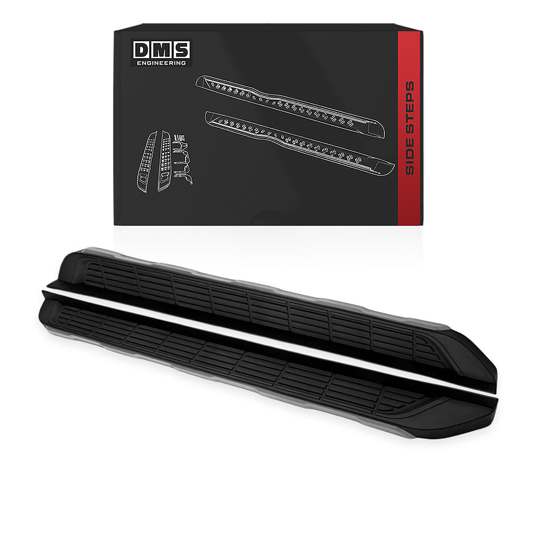 Mazda BT-50 UP / UR Dual Cab (2012 - 2018) OEM Style Black Side Steps LH + RH