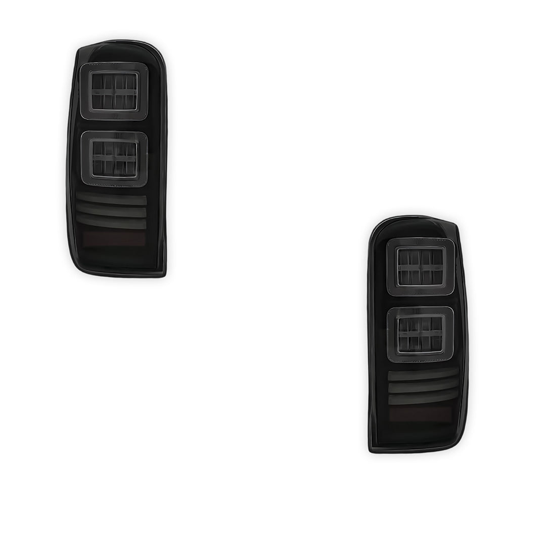 Mitsubishi Triton MR (2019 - 2022) Sequential Smoked Block Style Full LED Tail Lights LH + RH