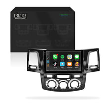 Toyota Hilux N70 (2005 - 2015) 9" 13.3" Wireless Android 16 Head Unit for Apple CarPlay / Android Auto Straight Knob AC Panel