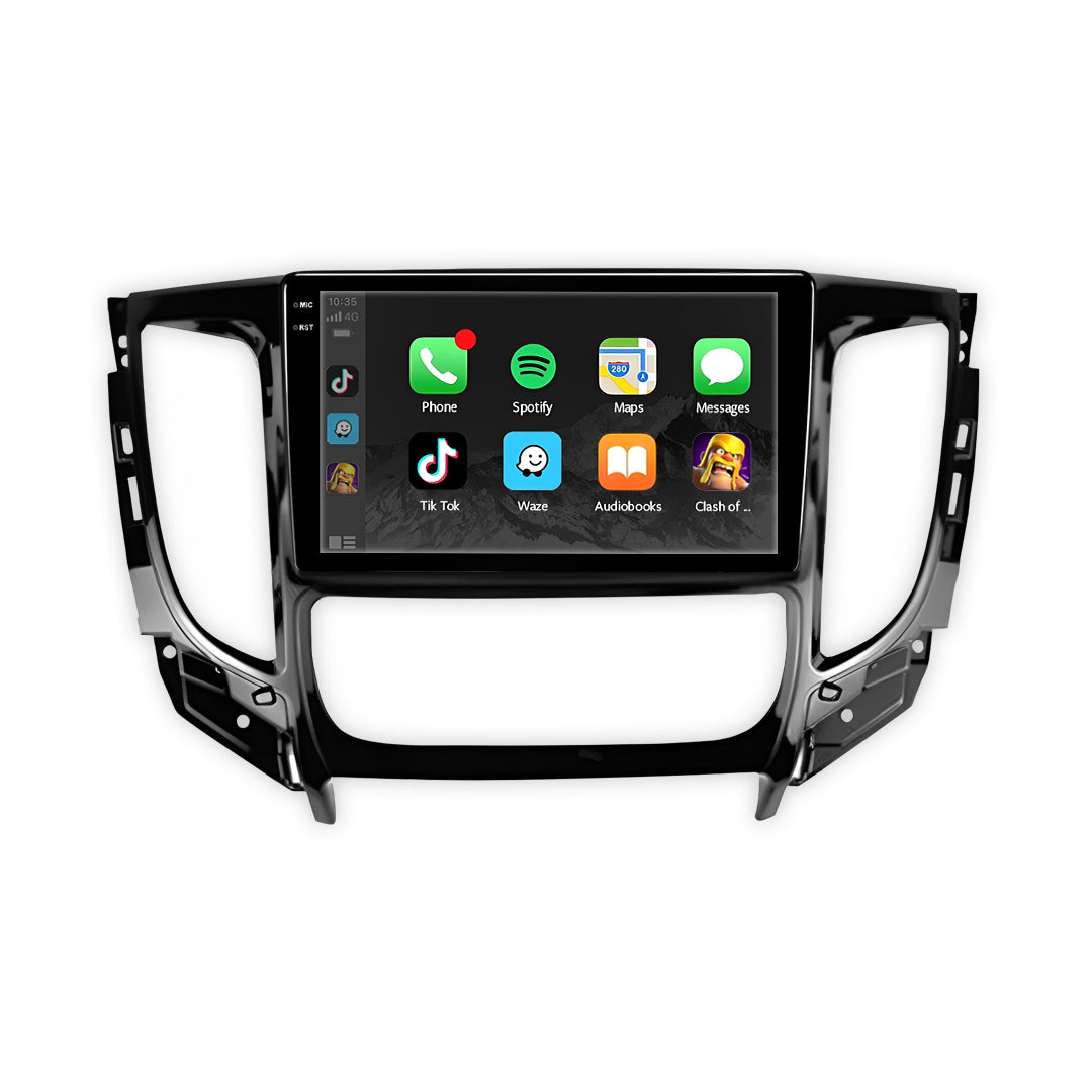 Mitsubishi Triton MQ / MR (2015 - 2019) 9" 13.3" Wireless Android 16 Head Unit for Apple CarPlay / Android Auto Manual AC Panel