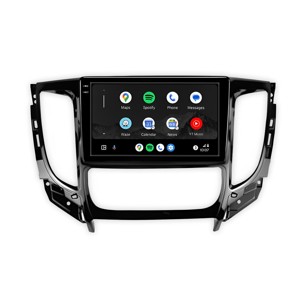 Mitsubishi Triton MQ / MR (2015 - 2019) 9" 13.3" Wireless Android 16 Head Unit for Apple CarPlay / Android Auto Manual AC Panel
