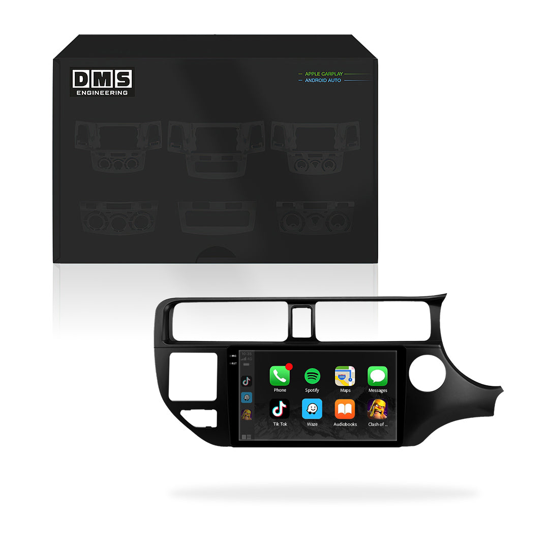 Kia Rio UB (2012 - 2014) 9" 13.3" Wireless Android 16 Head Unit for Apple CarPlay / Android Auto Vertical Hazard Light Button