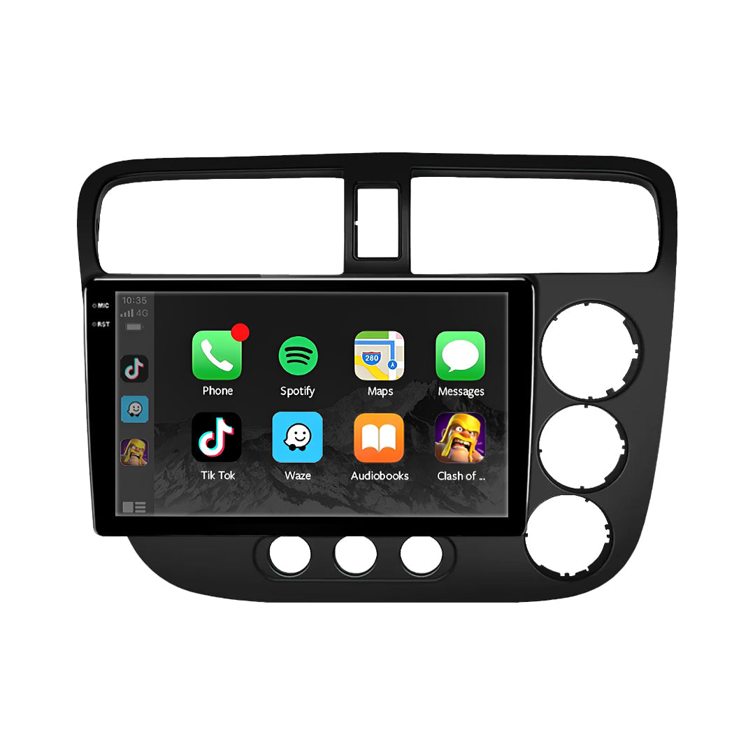 Honda Civic ES Sedan (2000 - 2005) 9" 13.3" Wireless Android 16 Head Unit for Apple CarPlay / Android Auto