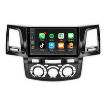 Toyota Hilux N70 (2005 - 2015) 9" 13.3" Wireless Android 16 Head Unit for Apple CarPlay / Android Auto Circular Knob AC Panel