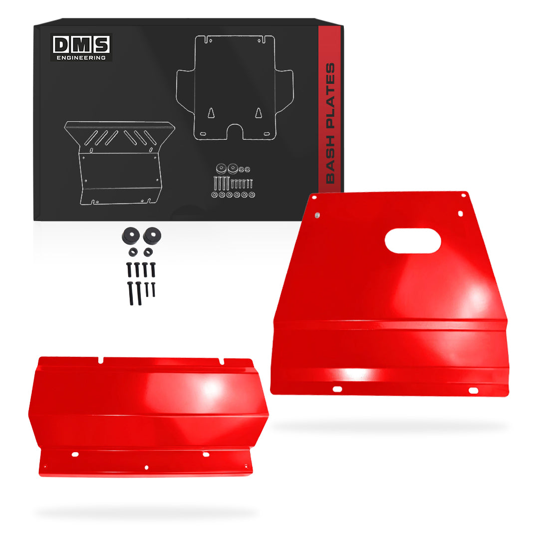 Toyota LandCruiser Prado 150 Series (2009 - 2021) Red Bash Plates