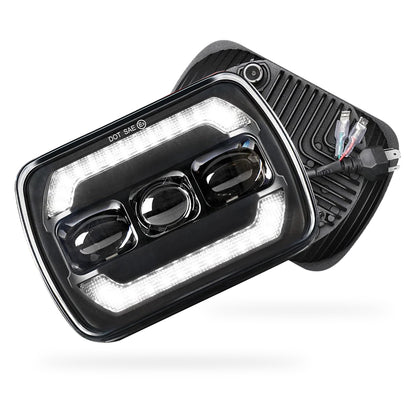 Nissan Navara D21 (1986 - 1997) LED Headlights Halo DRL  LH + RH