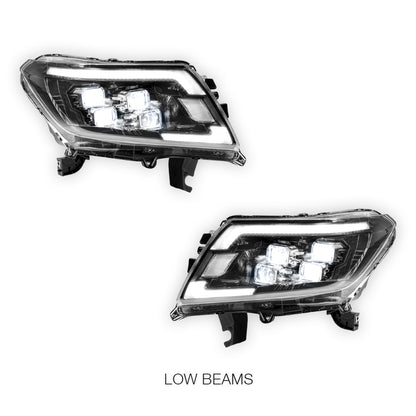 Nissan Navara D23 (2015 - 2020) LED Headlights Halo DRL  LH + RH