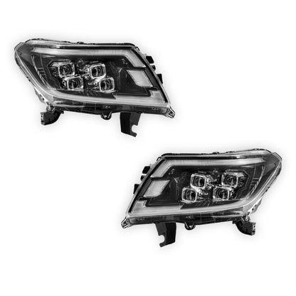 Nissan Navara D23 (2015 - 2020) LED Headlights Halo DRL  LH + RH