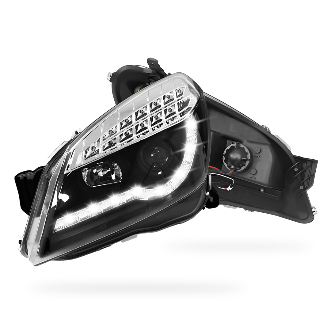 Holden Astra AH (2004 - 2012) LED DRL Projector Headlights LH + RH