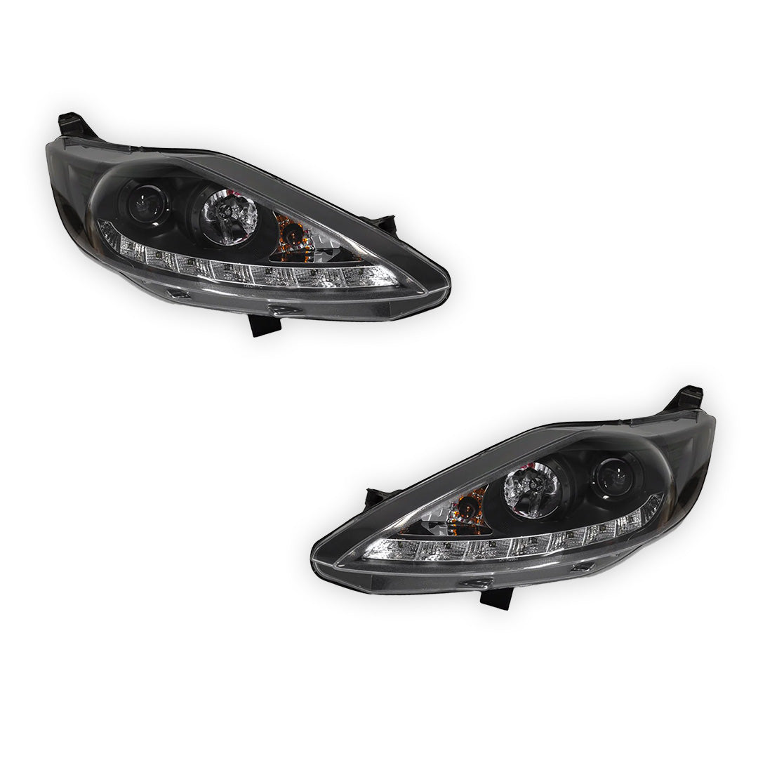 Ford Fiesta WS / WT (2009- 2013) LED DRL Projector Headlights LH + RH
