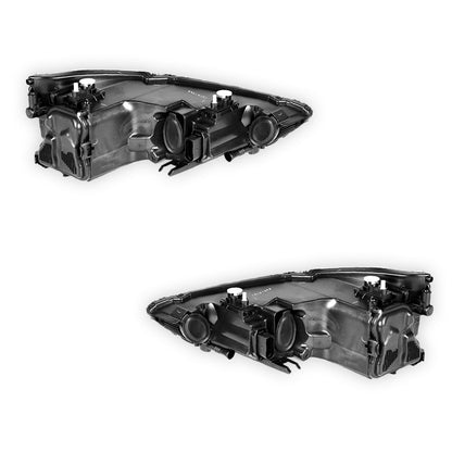 Audi A1 8X (2010 - 2014) Black Halogen OEM Style Headlights LH + RH