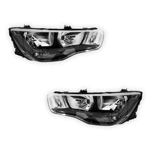 Audi A1 8X (2010 - 2014) Black Halogen OEM Style Headlights LH + RH