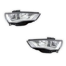 Audi A3 8V (2013 - 2016) Clear Black Halogen Genuine Headlights LH + RH