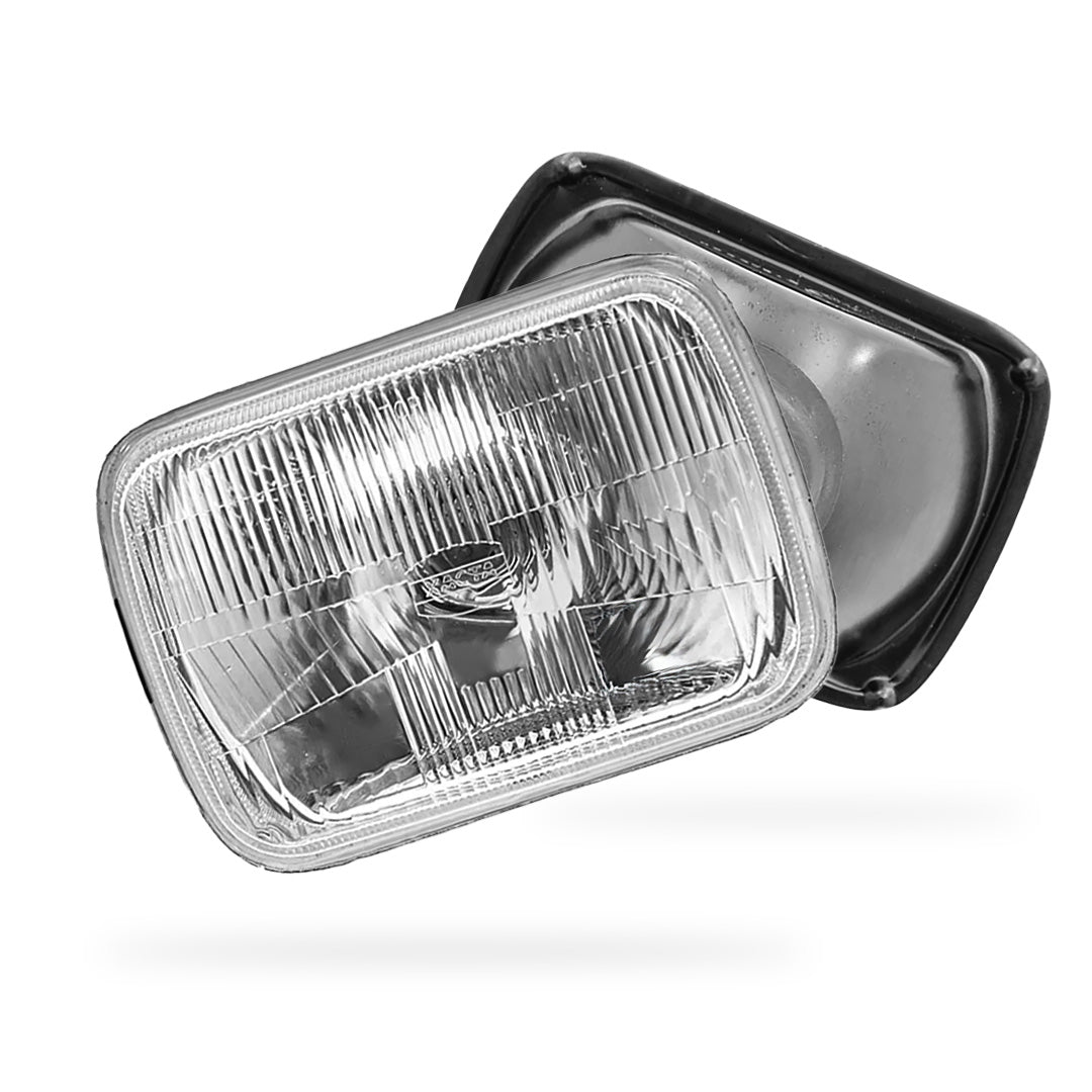 Toyota HiLux N30 / N40 / N50 / N60 (1980 - 2005) Headlights works with H4 Globe Glass or Plastic Lens LH + RH