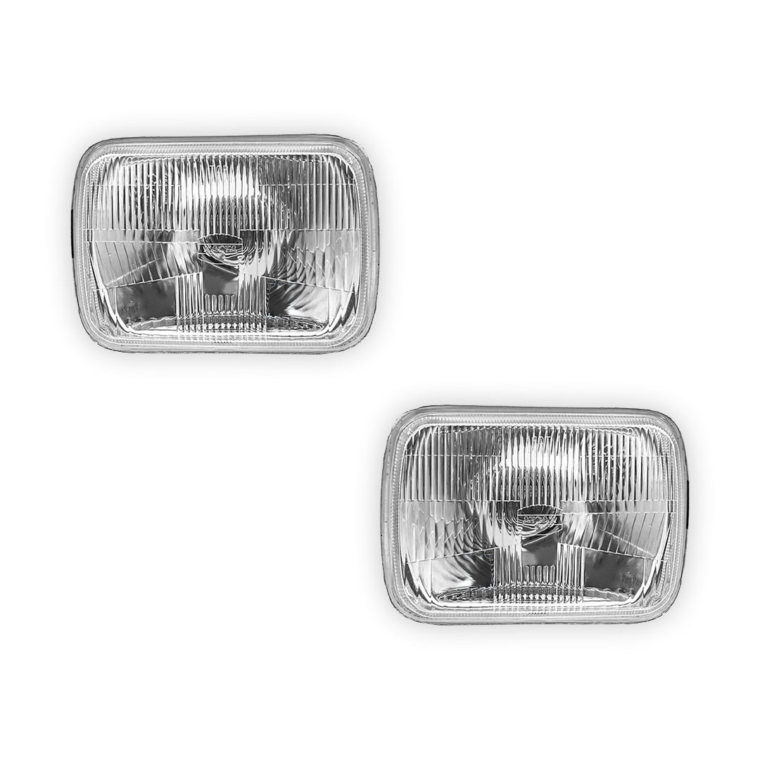 Toyota HiLux N30 / N40 / N50 / N60 (1980 - 2005) Headlights works with H4 Globe Glass or Plastic Lens LH + RH