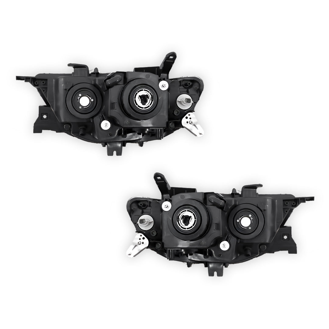 Mitsubishi Challenger PC (2013 - 2015) Clear / Chrome Non-Xenon OEM Style Headlights LH + RH
