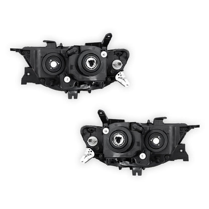 Mitsubishi Challenger PC (2013 - 2015) Clear / Chrome Non-Xenon OEM Style Headlights LH + RH