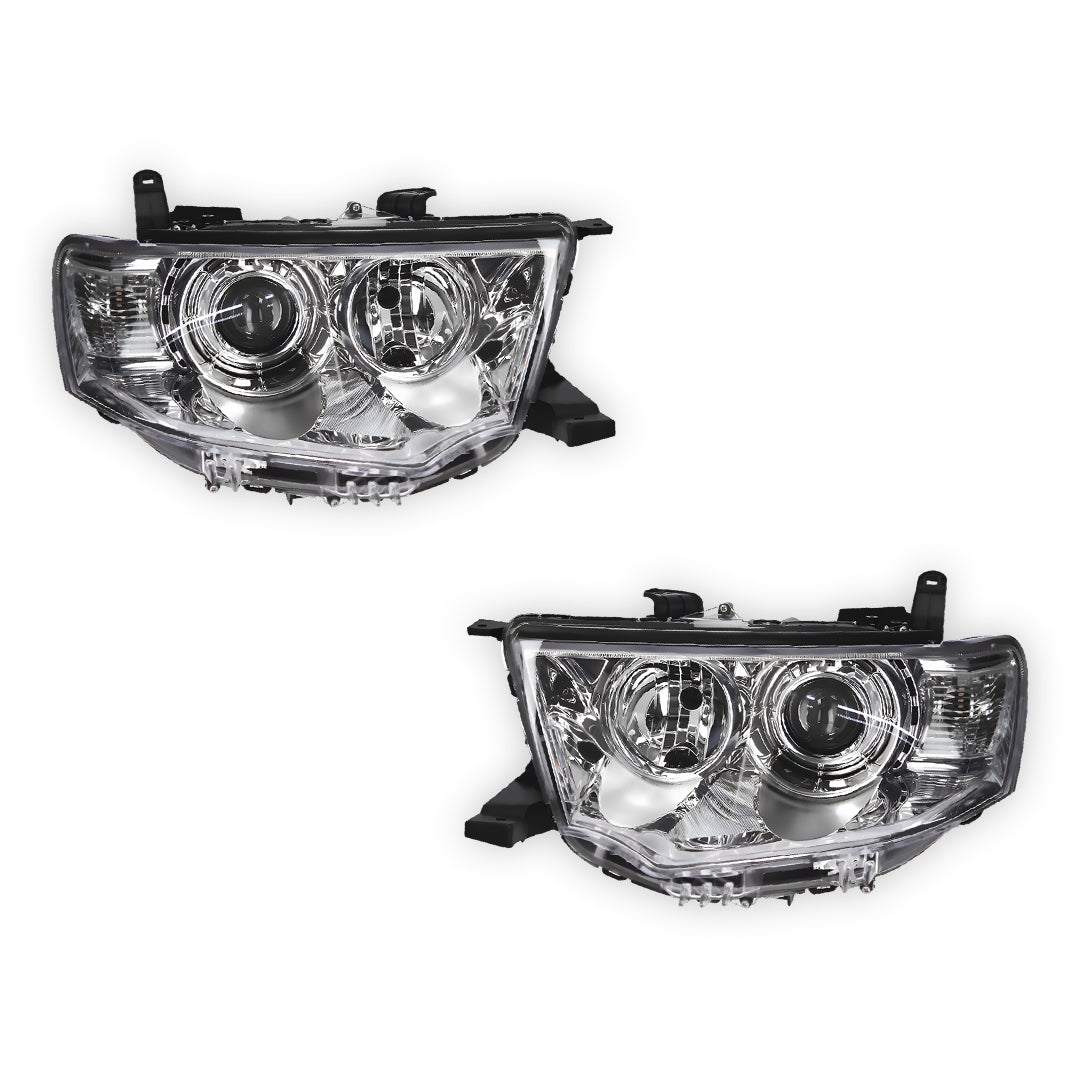 Mitsubishi Challenger PB (2009 - 2013) Genuine Non-Xenon Headlights LH + RH