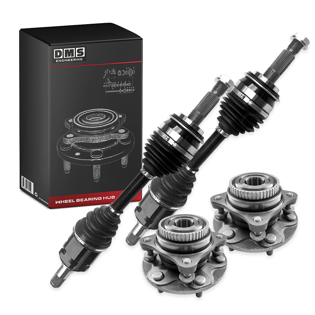 Toyota HiLux N70 GGN25R / KUN26R (2005 - 2015) Front Wheel Bearing Hubs + CV Joint Drive Shafts LH + RH