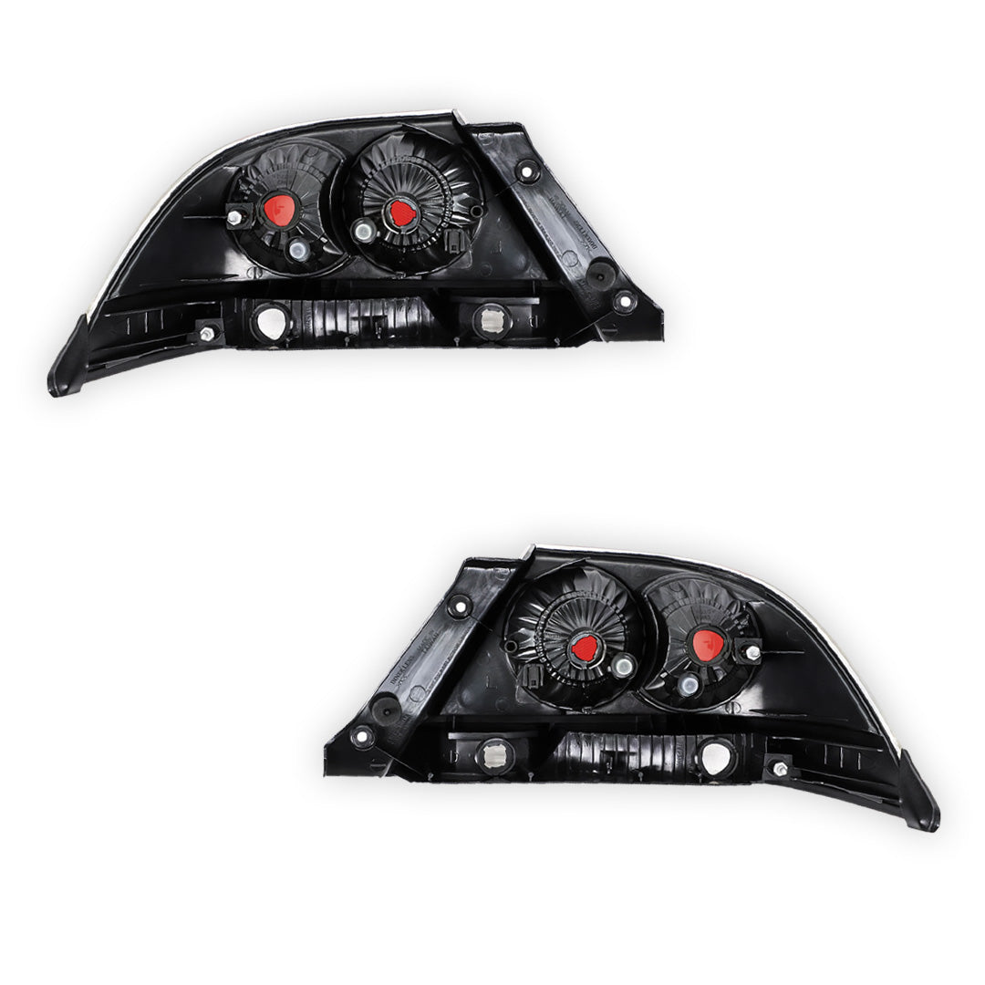 Mitsubishi Lancer CH (2006 - 2008) Red / Chrome OEM Style Tail Lights LH + RH