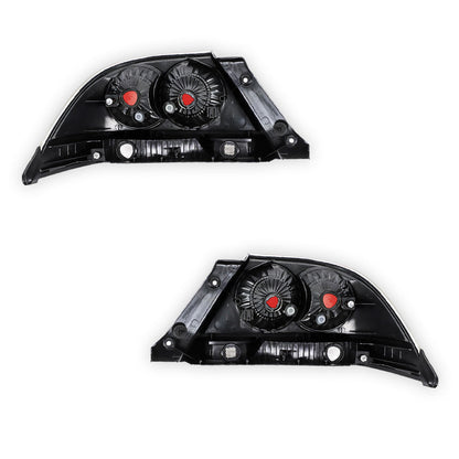 Mitsubishi Lancer CH (2006 - 2008) Red / Chrome OEM Style Tail Lights LH + RH