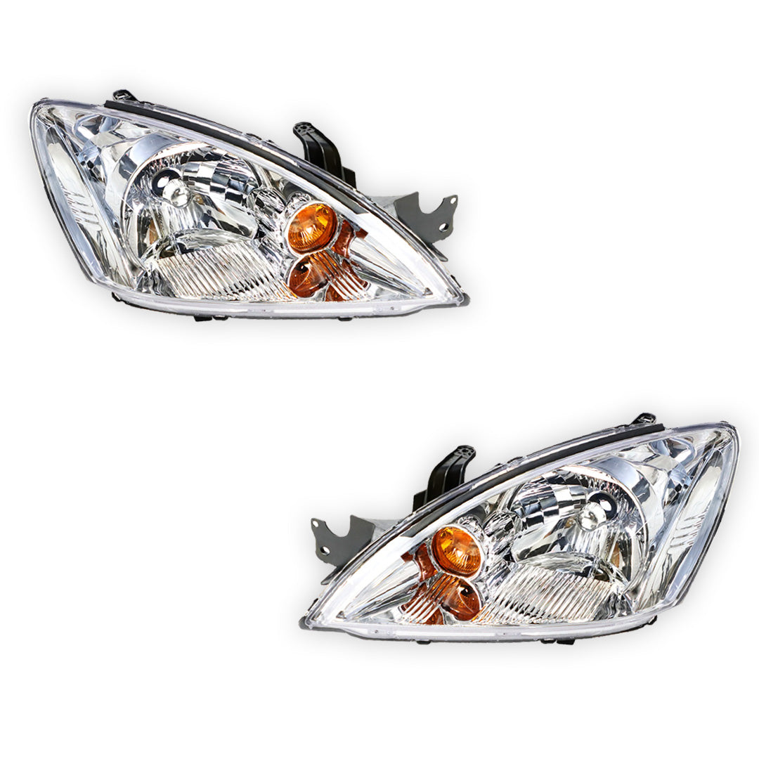 Mitsubishi Lancer CH (2006 - 2008) Chrome / Yellow OEM Style Headlights LH + RH