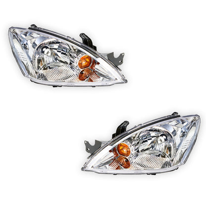 Mitsubishi Lancer CH (2006 - 2008) Chrome / Yellow OEM Style Headlights LH + RH