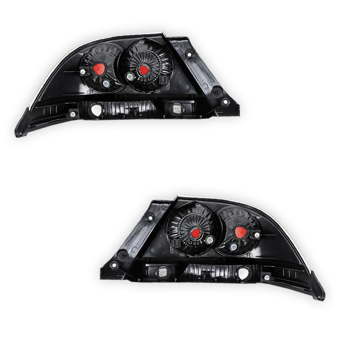 Mitsubishi Lancer CH (2004 - 2006) Clear / Red Halogen OEM Style Tail Lights LH + RH