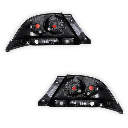 Mitsubishi Lancer CH (2004 - 2006) Clear / Red Halogen OEM Style Tail Lights LH + RH