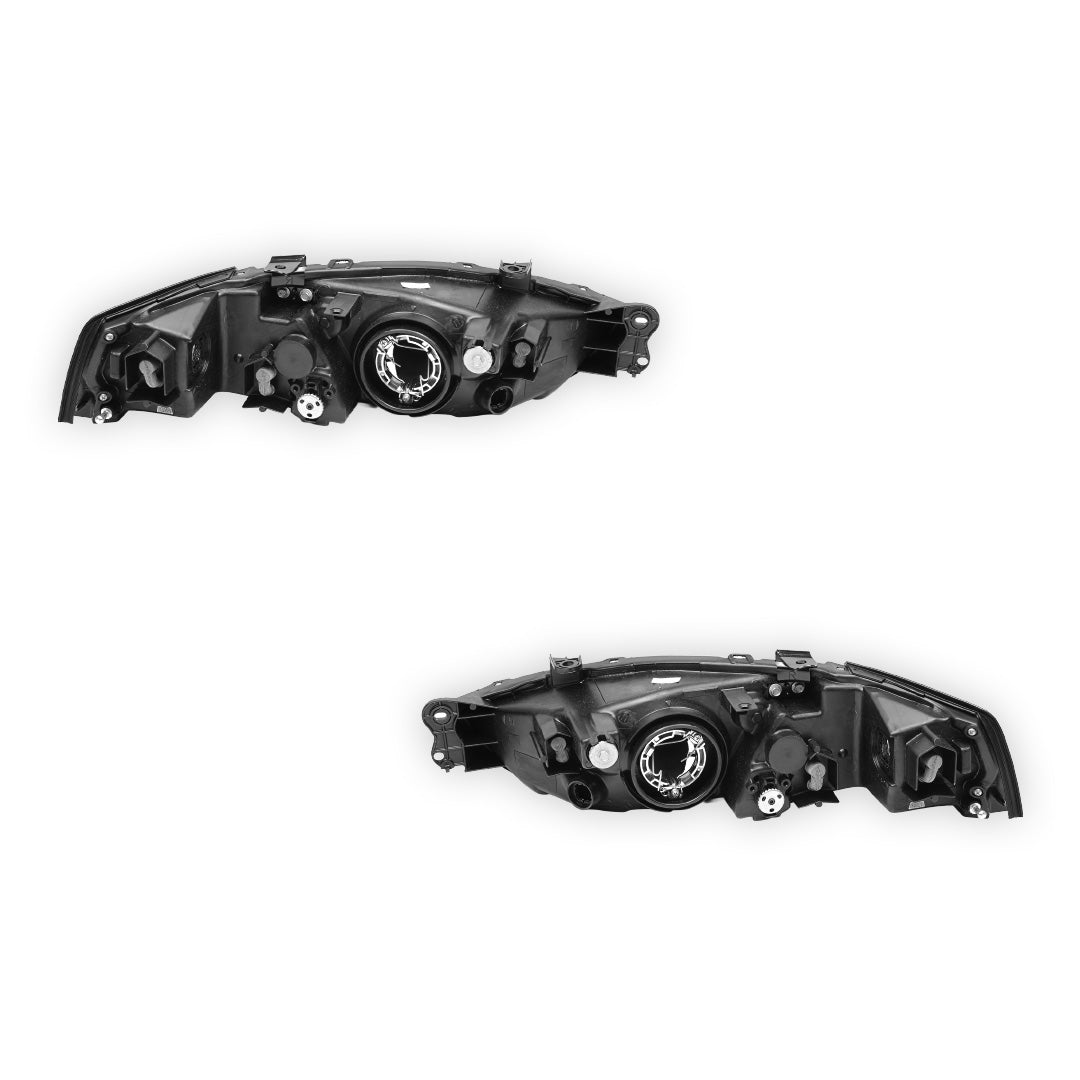 Mitsubishi Lancer CE (2001 - 2003) Clear / Black OEM Style Headlights LH + RH