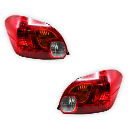Mitsubishi Mirage LA (2016 - 2020) Red / Orange OEM Style Tail Lights LH + RH