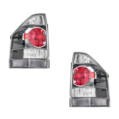 Mitsubishi Pajero NS / NT 2-Door (2006 - 2011) Clear / Black OEM Style Tail Lights LH + RH