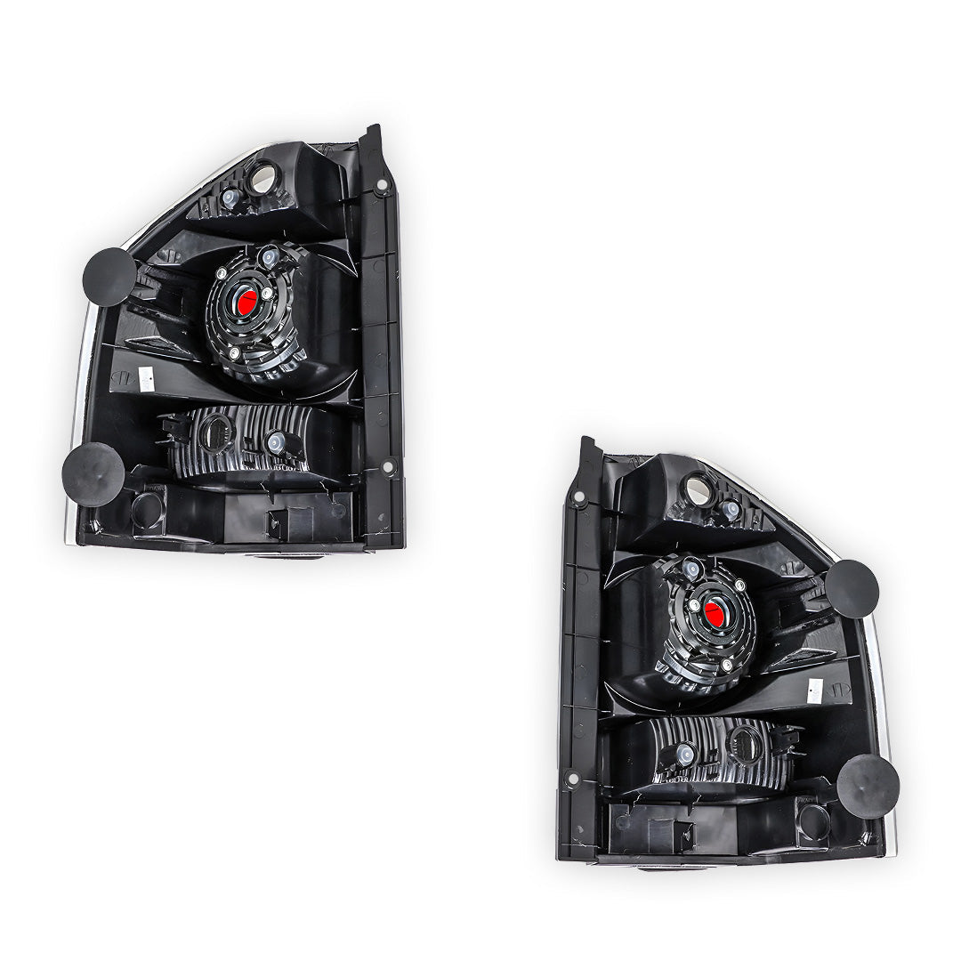 Mitsubishi Pajero NS / NT 2-Door (2006 - 2011) Clear / Black OEM Style Tail Lights LH + RH