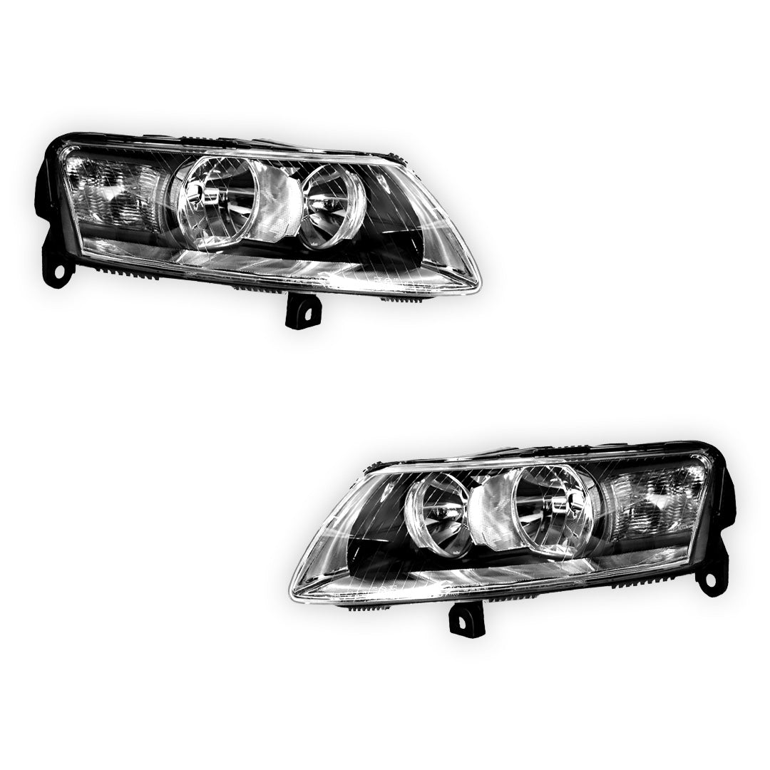 Audi A6 C6 (2004 - 2009) Non-Xenon OEM Style Headlights LH + RH