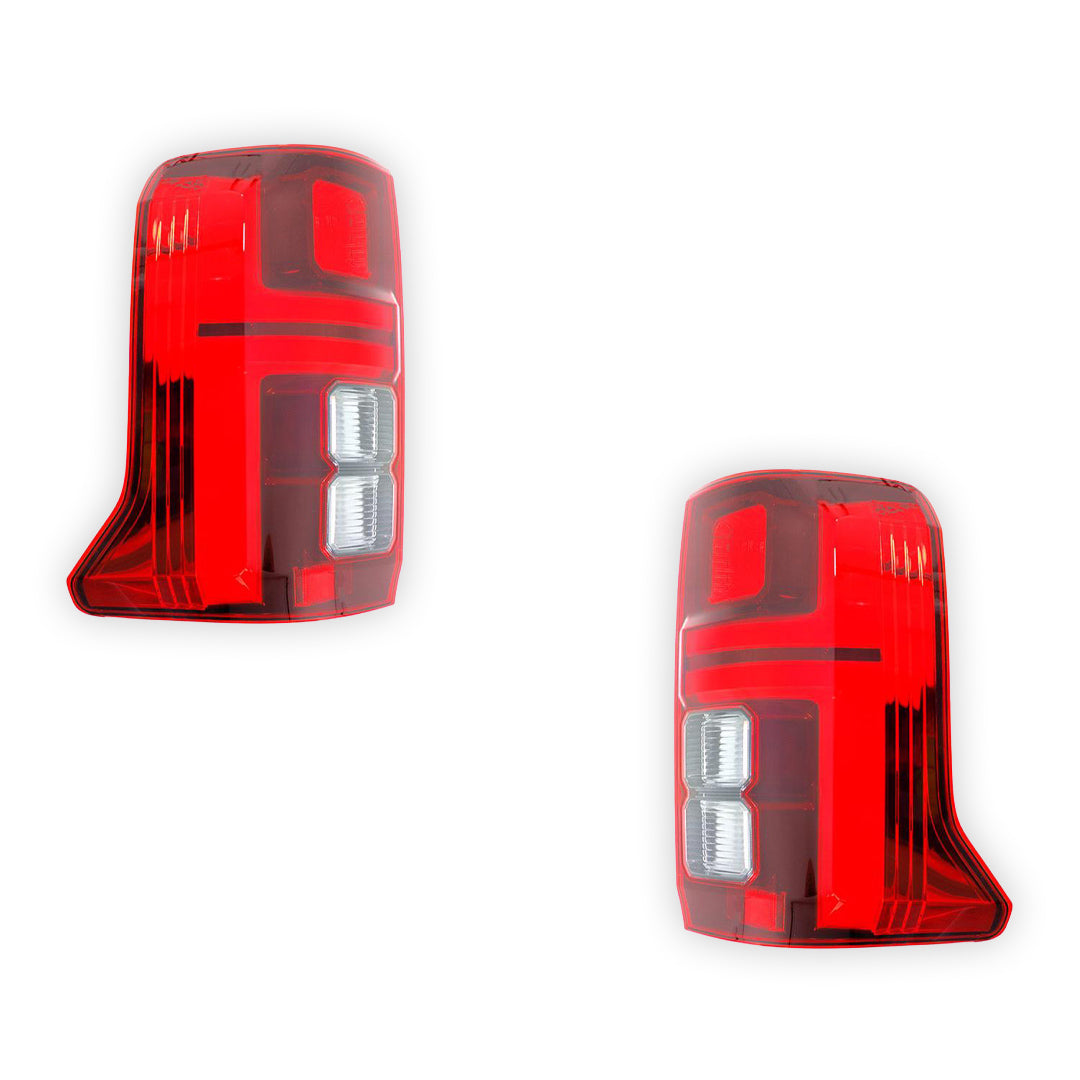 Mitsubishi Triton MV (2023 - 2025) Genuine Red / Clear LED Tail Lights LH + RH
