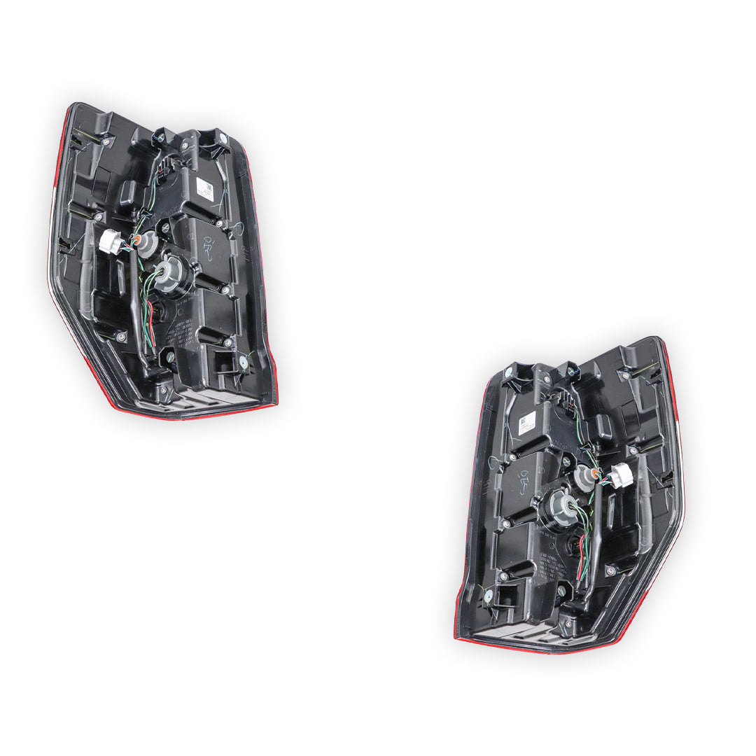 Mitsubishi Triton MR (2018 - 2023) Genuine Red / Amber / White LED Tail Lights LH + RH