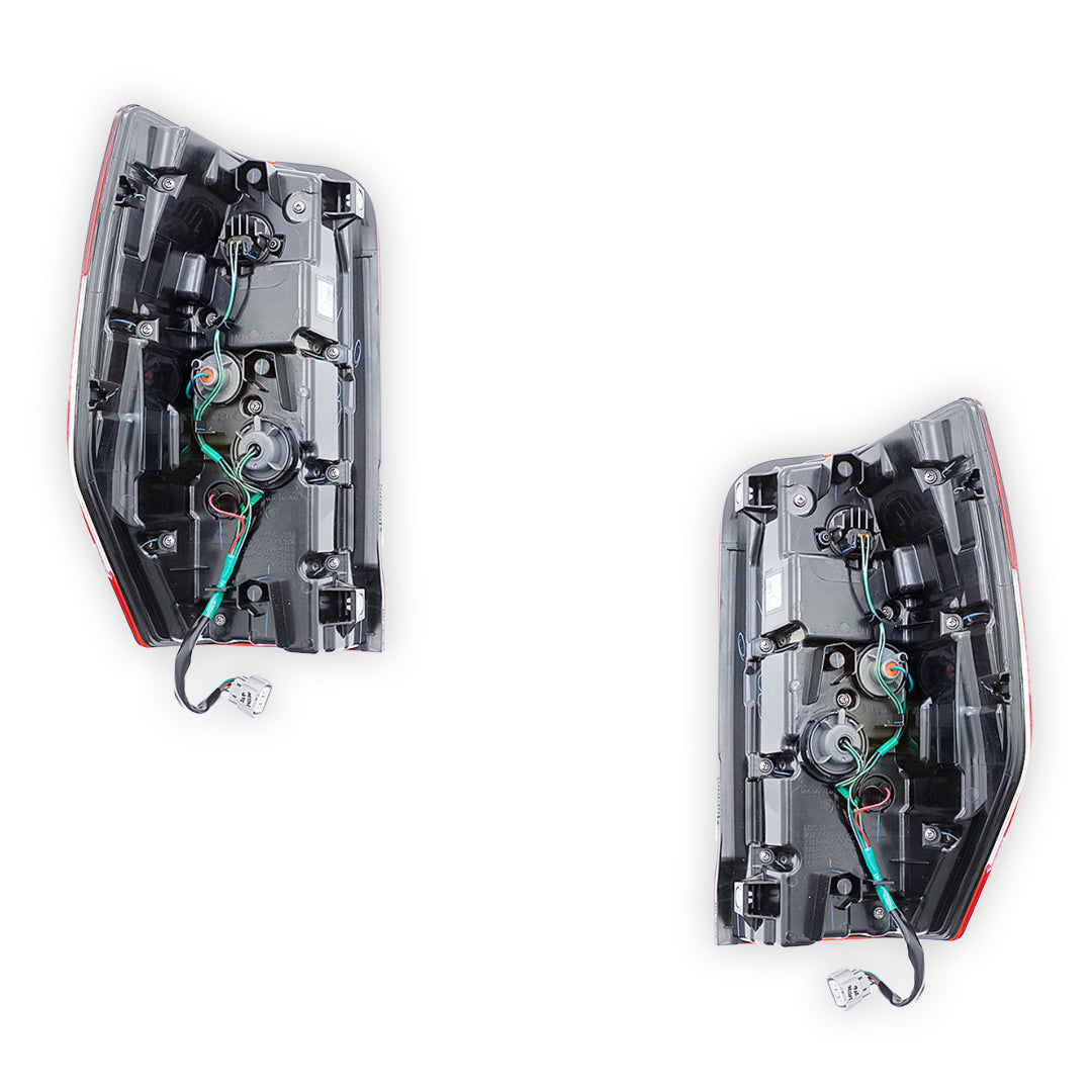 Mitsubishi Triton MR (2018 - 2023) Genuine Red / Clear Halogen Tail Lights LH + RH
