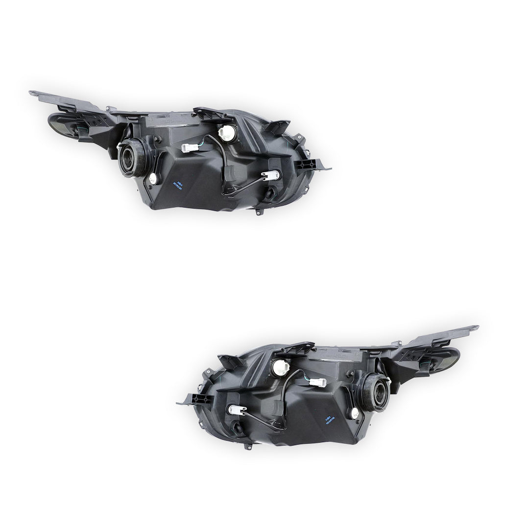 Mitsubishi Triton MQ (2015 - 2018) Amber / Black Halogen OEM Style Headlights LH + RH