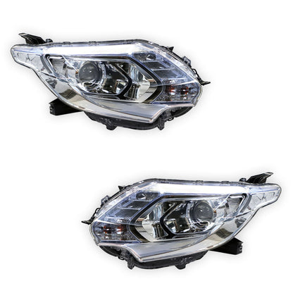 Mitsubishi Triton MQ (2015 - 2018) Genuine Clear Xenon Headlights LH + RH
