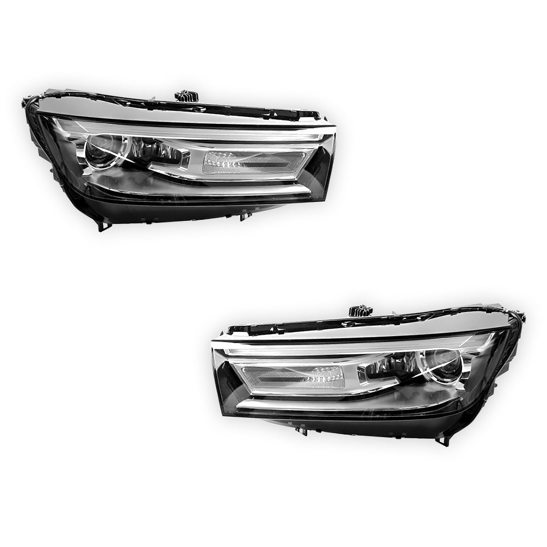 Audi Q5 FY (2018 - 2020) Genuine LED DRL Xenon Headlights LH + RH
