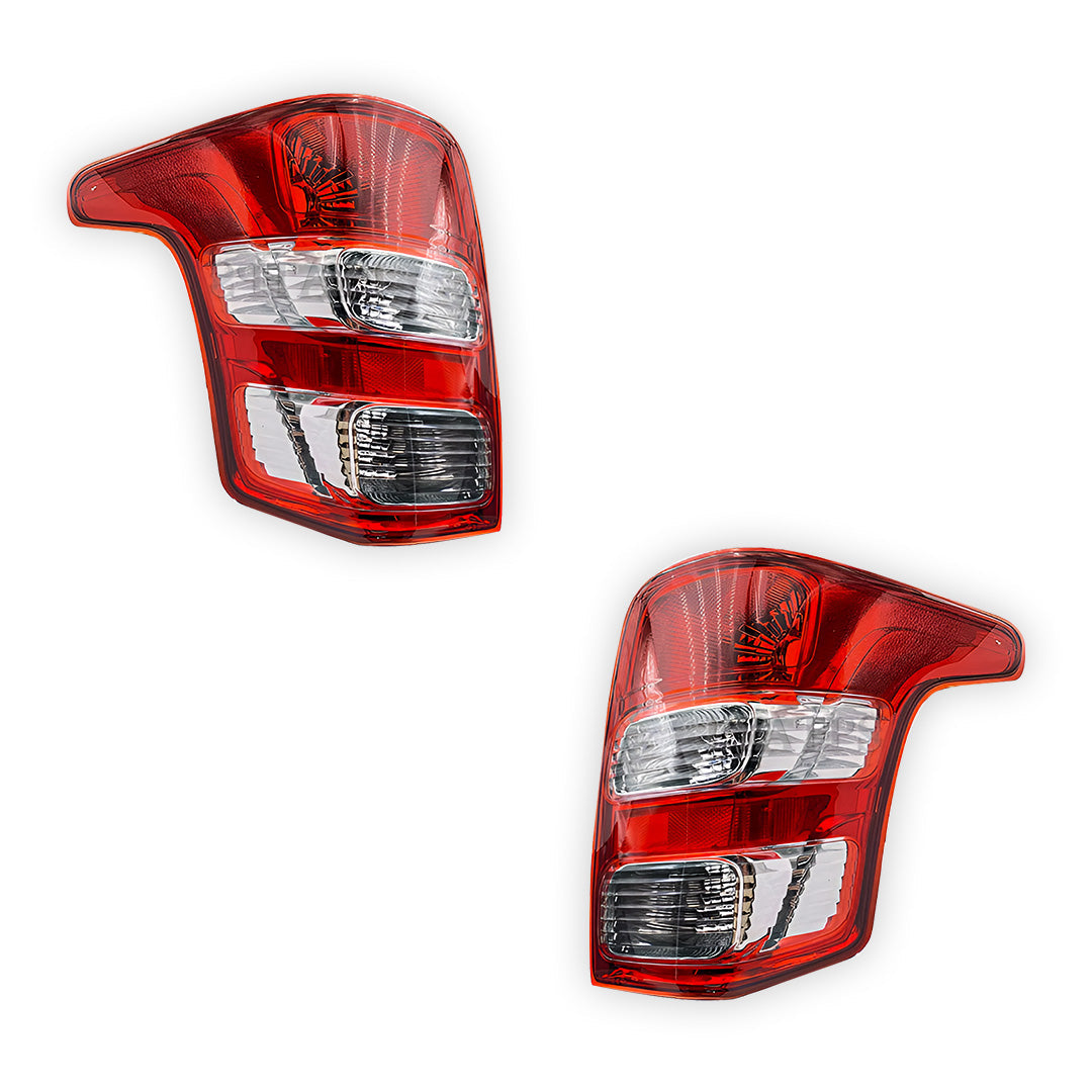 Mitsubishi Triton MQ (2015 - 2018) Red / Black Halogen  OEM Style Tail Lights LH + RH